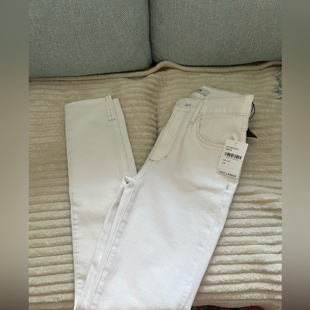 Joe's Jeans White Skinny High-Rise Jeans